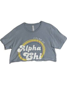 Bella+Canvas Alpha Chi Bid Day 2020 Crop Top M